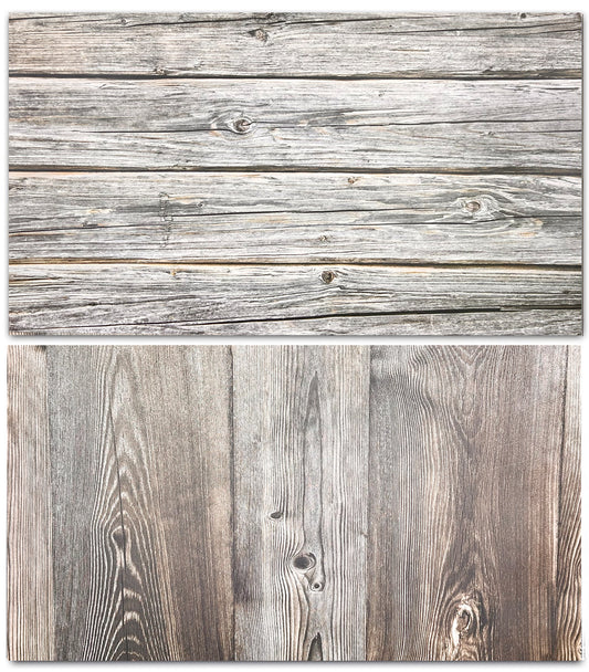 3D Double sided Bresser driftwood and Old weathered wood Backdrop #8844