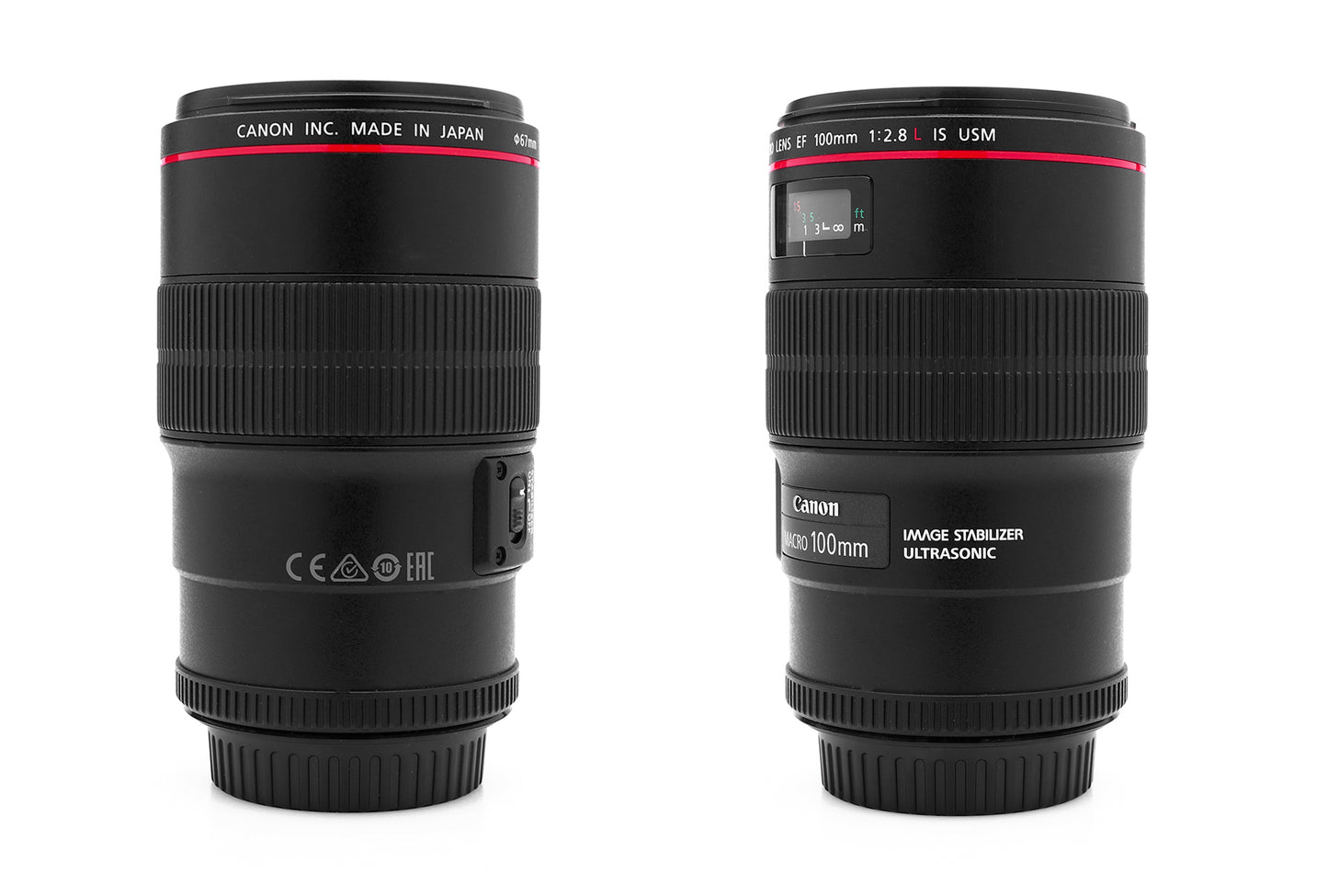 Used Canon EF 100mm f/2.8L IS Macro Lens