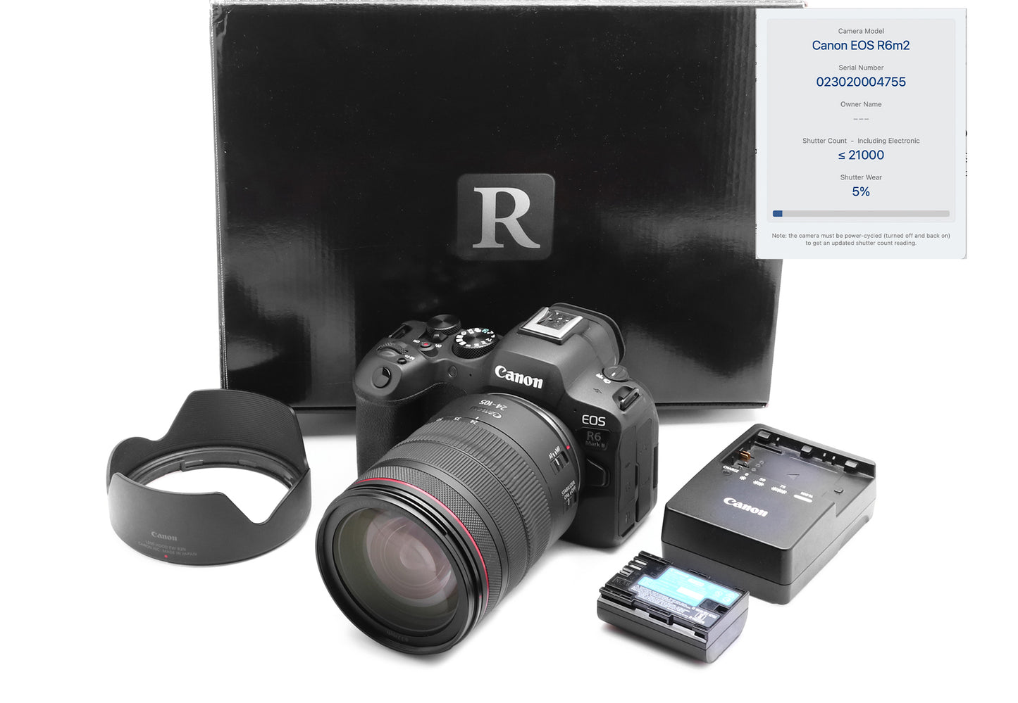 Used Canon R6 Mark II Mirrorless Camera With RF 24-105mm USM Lens